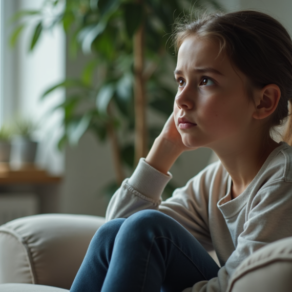 person feeling anxious even though everything seems calm