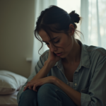 person thinking about an embarrassing memory