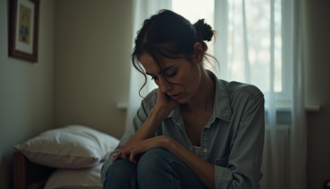 person thinking about an embarrassing memory