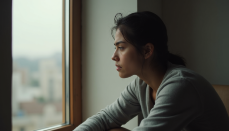 person feeling emotionally numb and disconnected