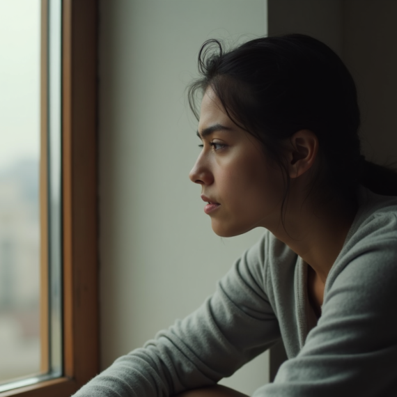 person feeling emotionally numb and disconnected