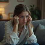 person feeling mentally drained without physical activity