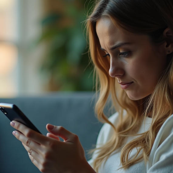 person constantly distracted using phone to avoid thoughts