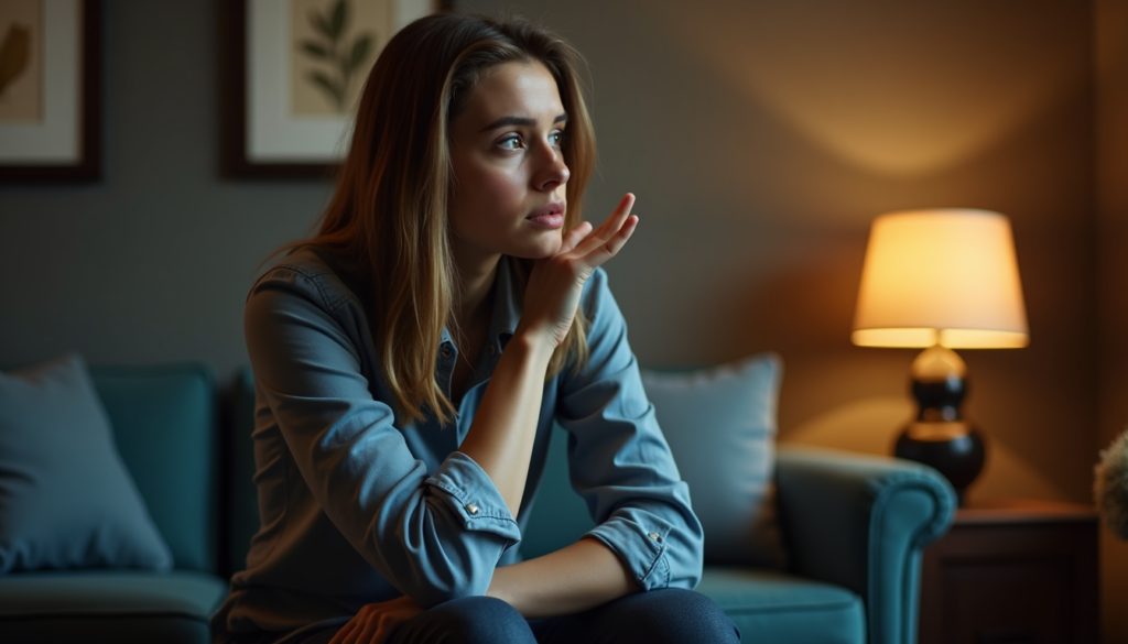 person feeling mentally exhausted during social interaction