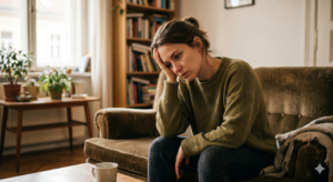 Person feeling emotionally drained after carrying other people's problems