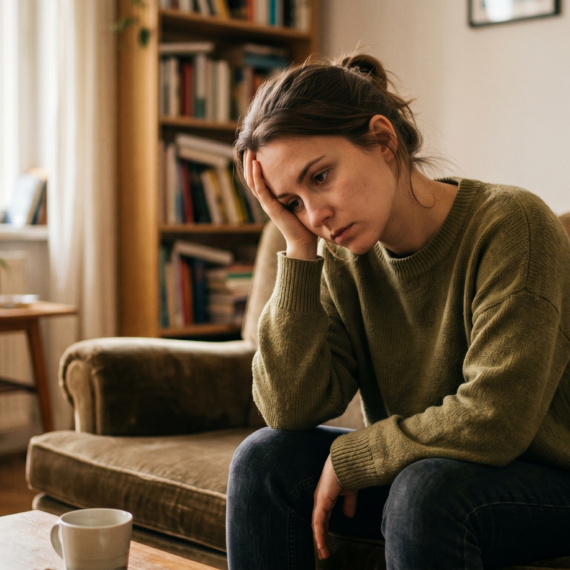 Person feeling emotionally drained after carrying other people's problems