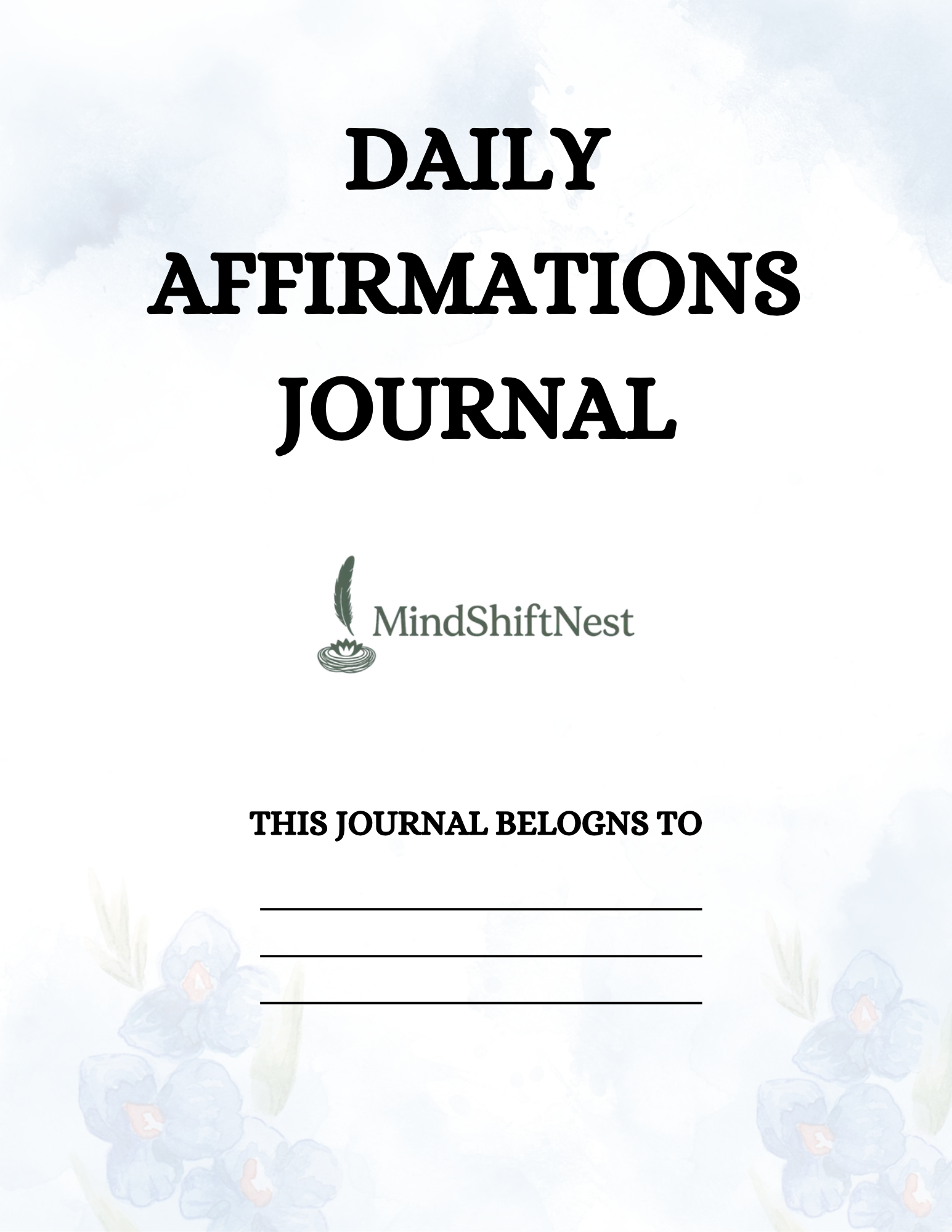 Daily Affirmations Journal – Positive Mindset & Self-Love